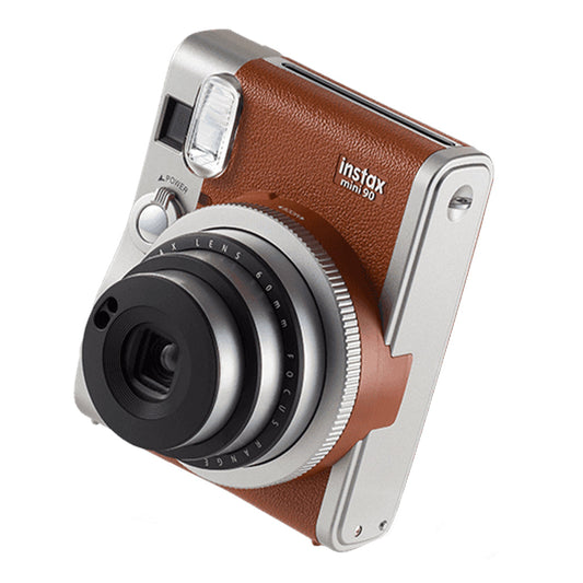 Fujifilm Instax Mini 90 Neo Classic Instant Camera - Brown, Stylish and Versatile with Advanced Features