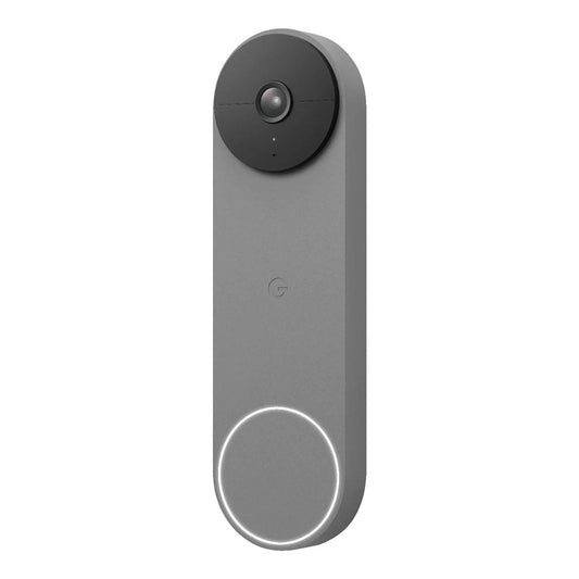 Google Nest Wi-Fi Video Doorbell - Battery Operated, Wireless Security in Ash Gray