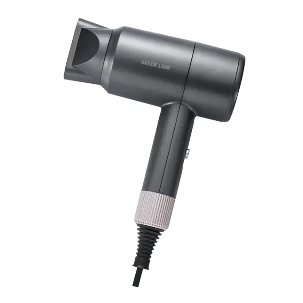 Green Lion 850W Hair Dryer with Quiet DC Motor & Styling Precision – Grey