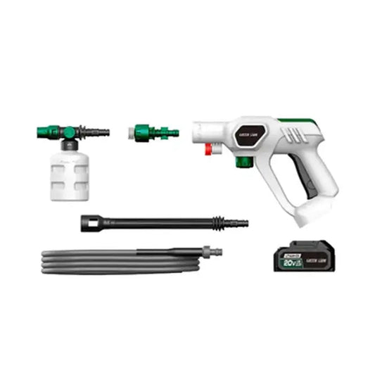 Green lion Wireless Pressure Wash Gun 130W 2000mAh - White