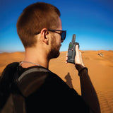 Green Lion GPX600 Long-Range Walkie Talkie – 16-Channel Two-Way Radio, 2500mAh Battery, Type-C Charging – Black