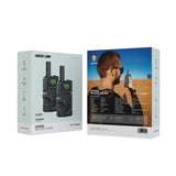 Green Lion GPX600 Long-Range Walkie Talkie – 16-Channel Two-Way Radio, 2500mAh Battery, Type-C Charging – Black