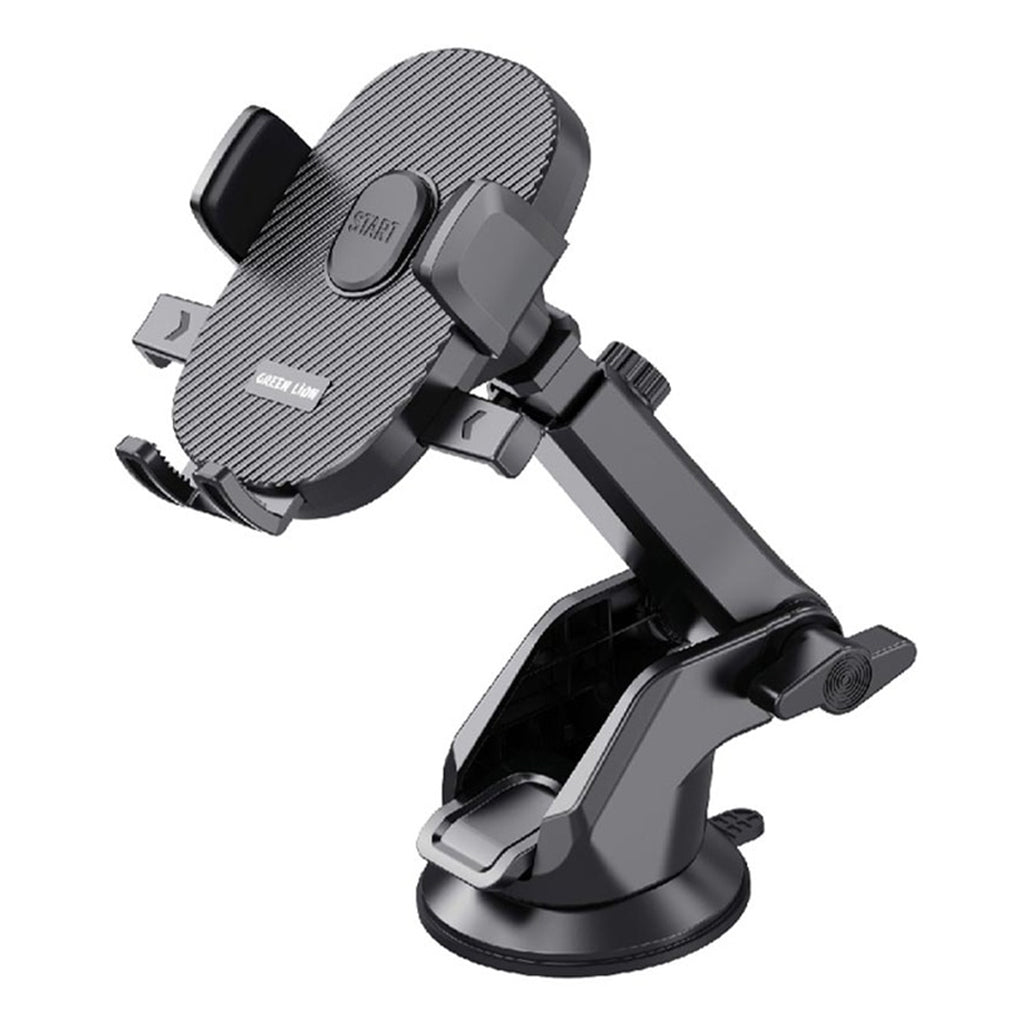 Green Lion Universal 360° Car Phone Mount – Dashboard & Windshield Holder (Black)