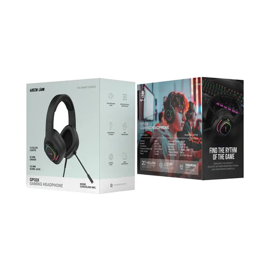 Green Lion GP32X Gaming Headphones – Immersive Sound & Durable Design