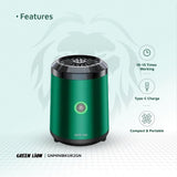 Green Lion Mini Bakhour 2 Incense Burner – Compact, Portable, 2000mAh Battery