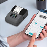 Green Lion Thermal Printer - Gray | Portable Bluetooth Label Printer with 203 DPI Resolution