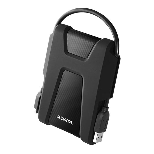ADATA HD680 2TB 2.5" External Hard Drive - Military-Grade Antishock, USB 3.2 Gen 1, Durable Black