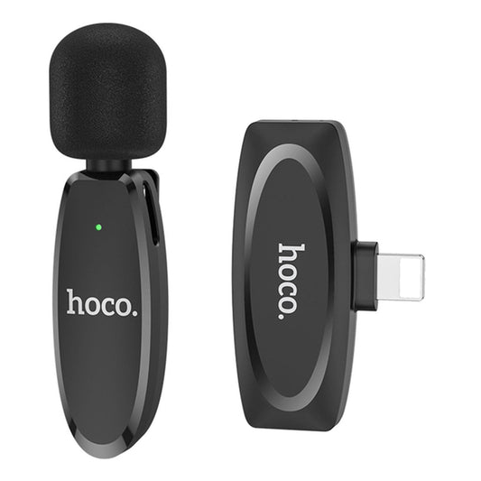 Hoco L15 Wireless Lavalier Microphone – Noise-Canceling Digital Lavalier for Type-C and iPhone Devices