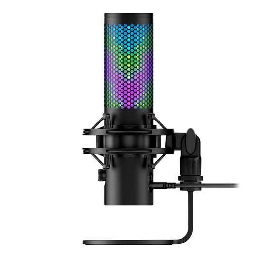 HyperX QuadCast 2 S - Advanced USB Microphone with Customizable aRGB Lighting and Superior Audio Quality