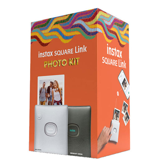 Fujifilm Instax Square Link Smartphone Printer - Midnight Green, AR Effects, 3-color Printing