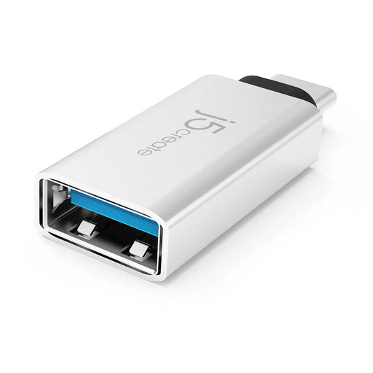 J5Create USB-C to USB Type-A 3.1 Adapter - JUCX15 | 5 Gbps Data Transfer & 1.5A Charging