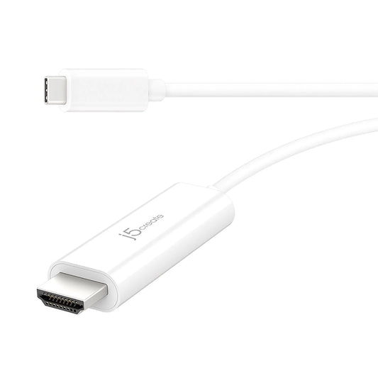 J5Create USB-C® to 4K HDMI™ Cable JCC153 – DisplayPort™ Alt Mode Compatible, 60Hz 4K HDR Support, Plug-and-Play for MacBook®, Chromebook®, Laptops