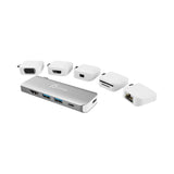 J5Create Ultradrive Kit USB-C Multi-Display Modular Dock JCD389 - 12 Configurations, 4K HDMI, Gigabit Ethernet