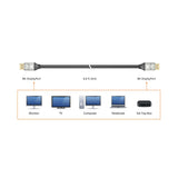J5Create 8K DisplayPort™ Cable - JDC43 | High-Performance 8K Video Support & Enhanced Durability