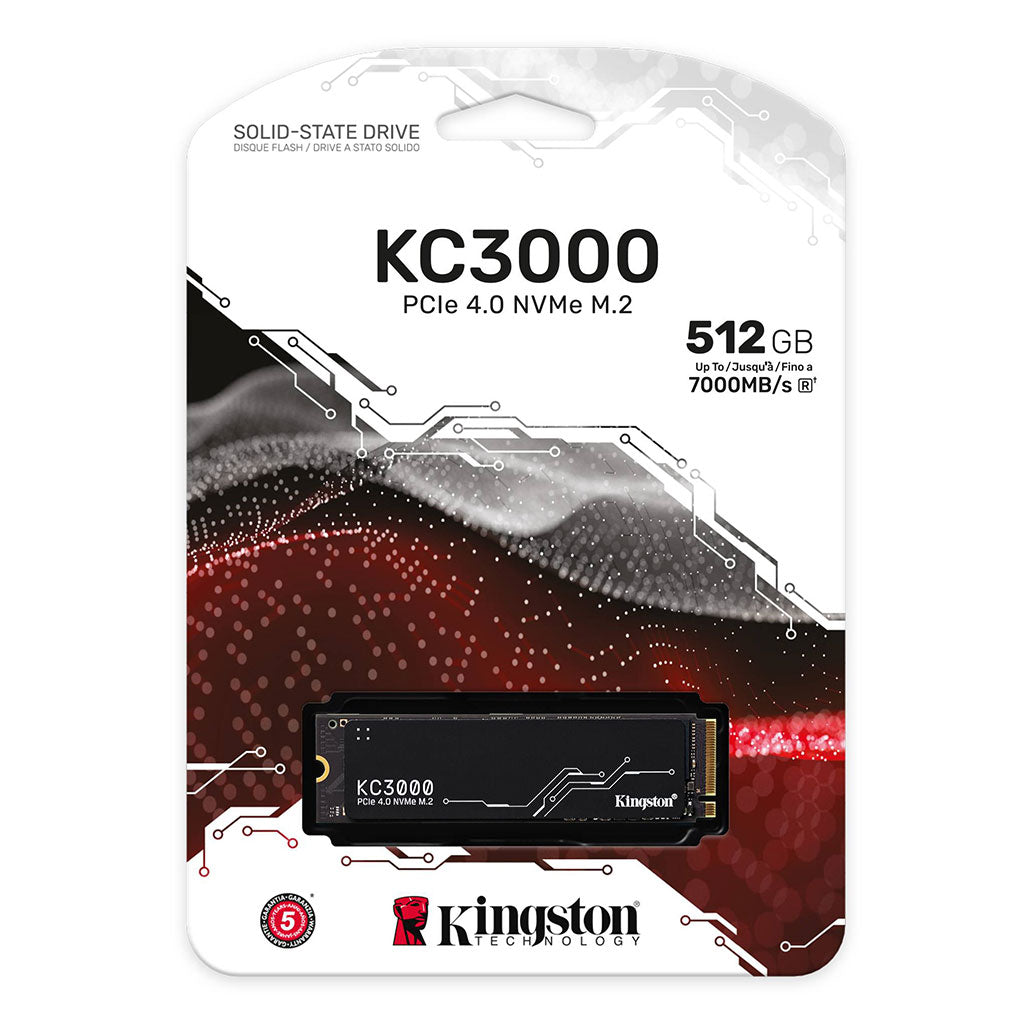 Kingston KC3000 500GB PCIe 4.0 NVMe M.2 SSD – High-Speed Storage for Enhanced PC Performance
