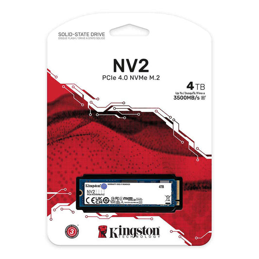 Kingston NV2 PCIe 4.0 4TB NVMe SSD – Unmatched Storage and Performance for Advanced Systems