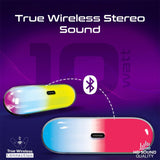 Promate LumiBar High Fidelity True Wireless Bluetooth v5.3 Speaker | RGB Lights & Multi-Connectivity