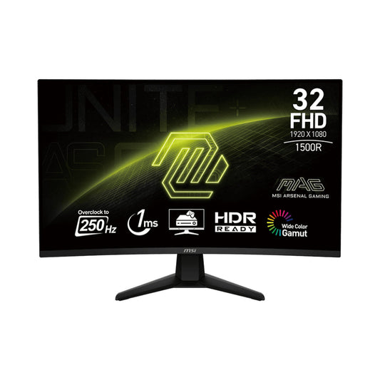 MSI MAG 32C6X 32" 250Hz Curved Gaming Monitor – 1ms, Adaptive-Sync, HDR Ready