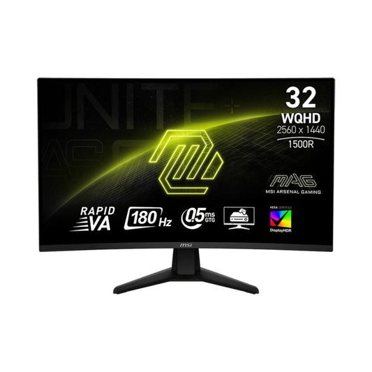 MSI MAG 32CQ6F 32" WQHD Gaming Monitor – 180Hz, 0.5ms, Adaptive-Sync