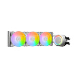 MSI MAG CoreLiquid E360 - White - High Performance 360mm AIO Liquid Cooler for Enhanced CPU Cooling - 306-7ZW6E11-C24