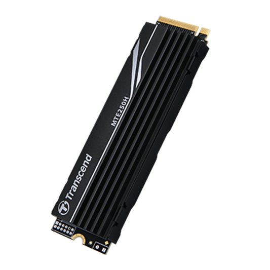 Transcend PCIe Gen4 NVMe SSD MTE250H - Ultra-Fast 7500 MB/s, Aluminum Heatsink, 3D NAND, Up to 4TB Storage