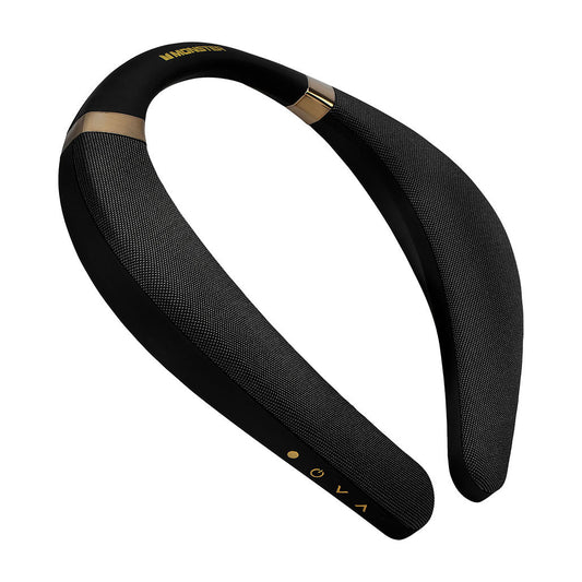 Monster Boomerang Bluetooth Wireless Neckband Speaker - Black | Portable, Sweat-Resistant, 3W, 34mm Drivers