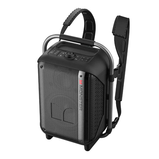 Monster Traveler Portable Bluetooth Speaker - 200W Output, IPX5 Water-Resistant, Bluetooth 5.3, 5-Hour Playtime