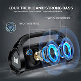 Monster Adventurer Max Boombox 100W Bluetooth Speaker - Deep Bass, IPX7 Waterproof, 24-Hour Playtime, Bluetooth 5.0