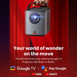 Nebula Mars 3 Air | Portable Google TV Projector with Netflix and Dolby Audio