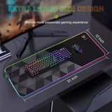 Onikuma G6 Gaming Mousepad With RGB - Black | MP006