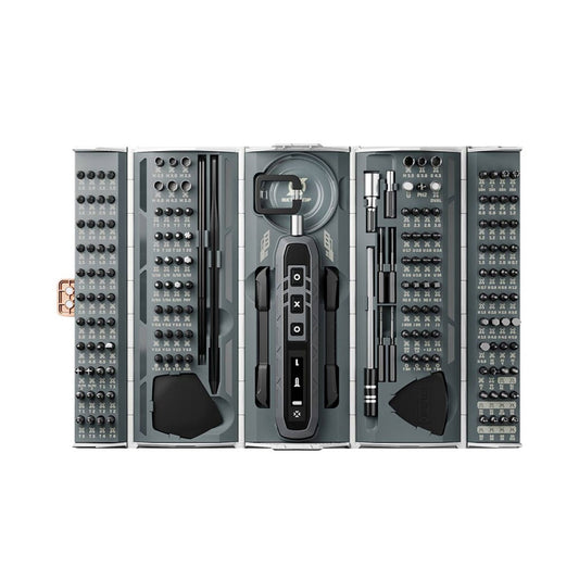 Powerology 162 Bits Electric Screwdriver Kit - Black | P180N1ESBK | Compact 3-Speed Electric Screwdriver Set