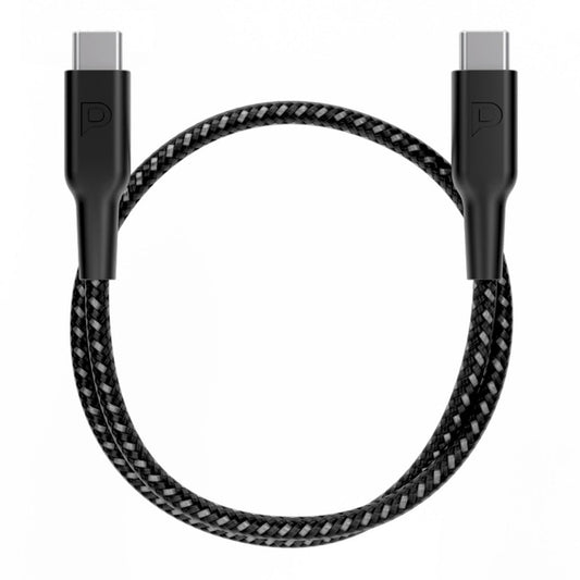 Powerology 60W USB-C to USB-C Cable (30cm) - Fast Charging and Data Transfer for iPhone