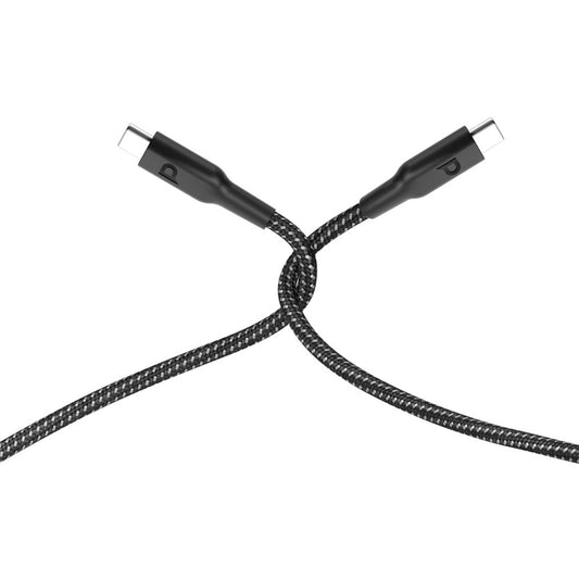 Powerology 60W USB-C to USB-C Cable (30cm) - Fast Charging and Data Transfer for iPhone