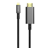 Porodo 4K HDMI to Type Lighting Cable 1.8M | PD-4KHDML-BK