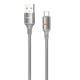 Porodo USB-A to USB-C LED Light Cable – Fast Charging & Data Transfer with Braided Design