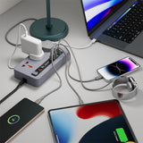 Porodo Multi-Port Power HUB 4 USB-A/USB-C Ultimate Home & Office Kit 2M - Gray