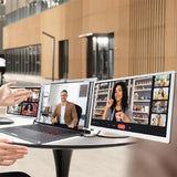 Powerology 13.3" Dual Screen Portable Monitor - Silver