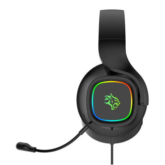 Porodo Gaming PDX418 RGB Headphone with Detachable Microphone – High-Performance Audio for PC, Xbox, and PS4