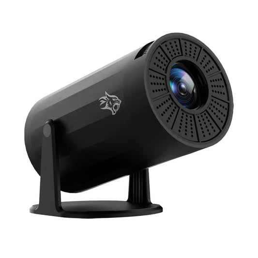 Porodo Gaming Projector with Wireless Controllers - Black | 130" Display & Retro Gaming Compatibility