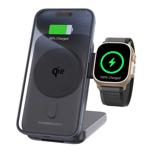 Powerology 10000mAh Qi2 - 15W IPh15 MagSafe Power Bank