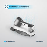 Powerology Cordless Spot Cleaner – White | Portable, High-Suction Stain Remover