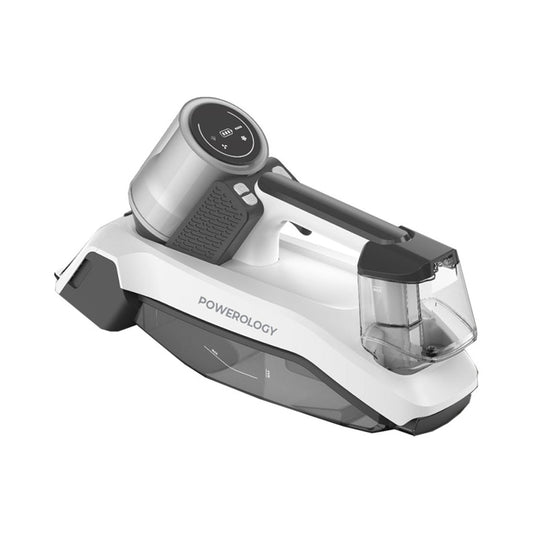 Powerology Cordless Spot Cleaner – White | Portable, High-Suction Stain Remover