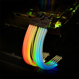 ADATA XPG PRIME ARGB VGA Extension Cable - 8-Pin VGA Connector, Ultra-Dense Fiber Optic Sleeving
