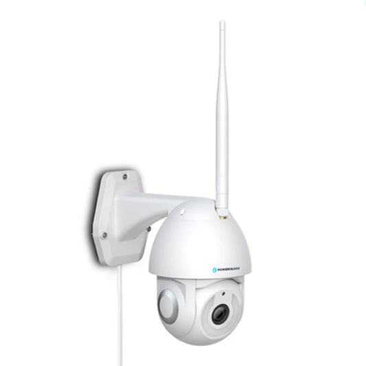 Powerology 4G Outdoor Camera with Motion Detection & Full-Color Night Vision