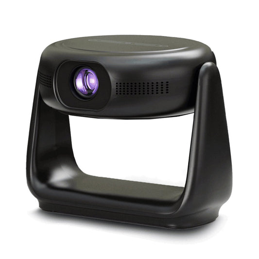 Powerology 300 ANSI Lumens FHD Portable Projector with Built-in Battery and Rotating Stand – Wireless Connectivity, Auto Keystone, and Android 11