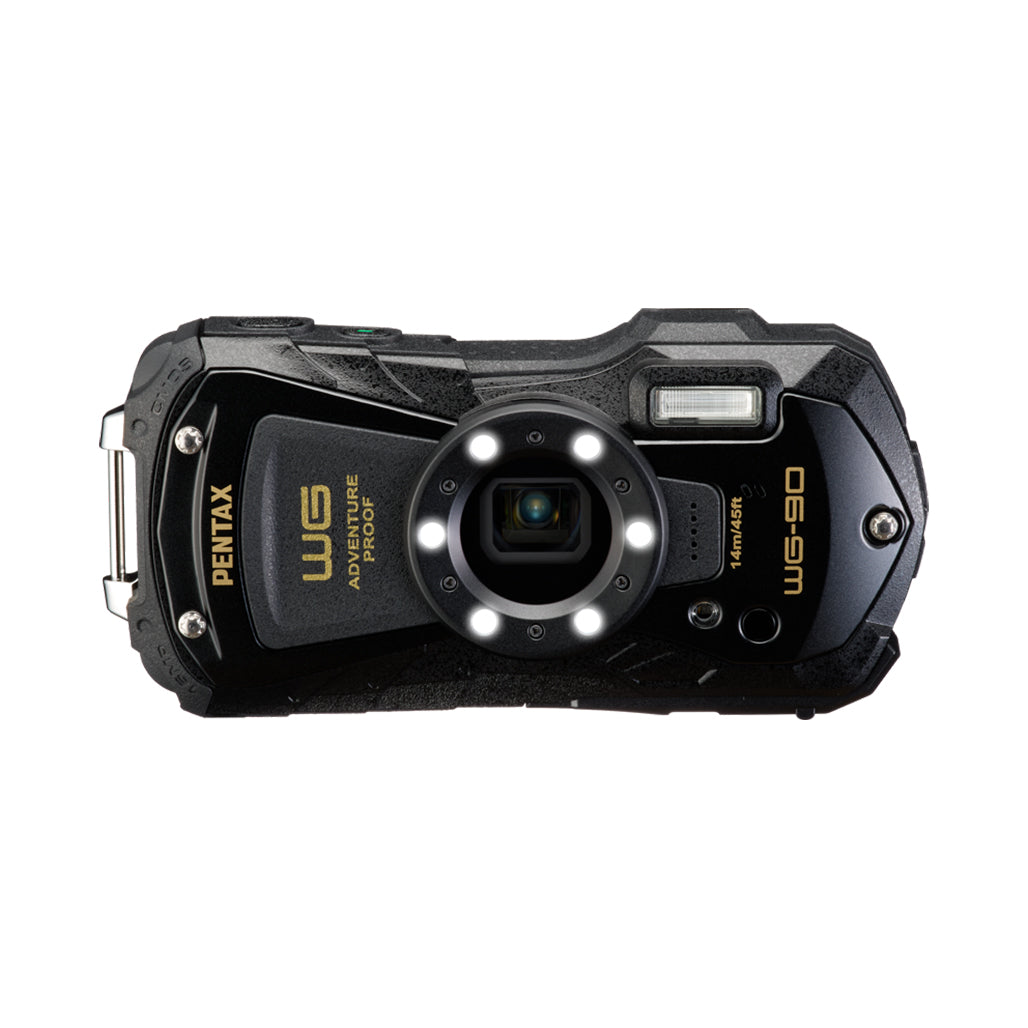PENTAX WG-90 - Compact Digital Waterproof Camera - Black