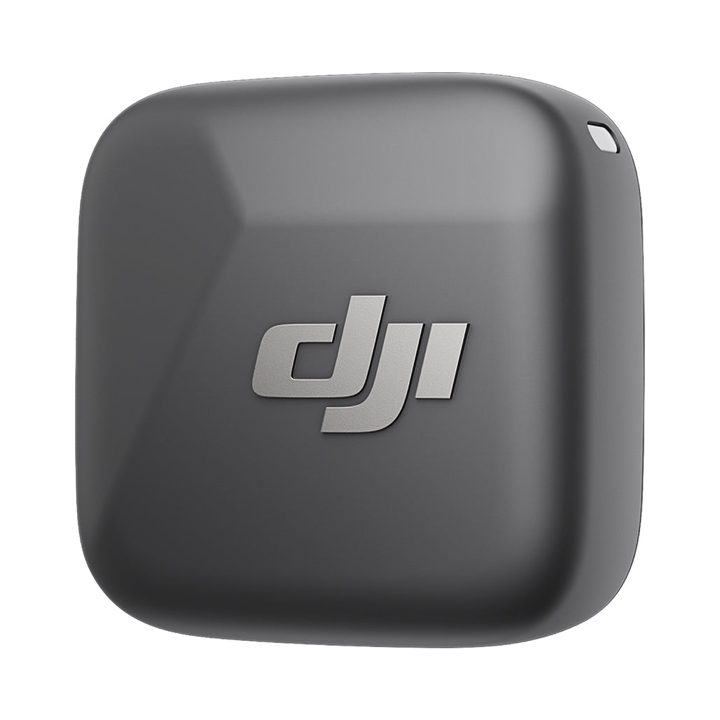 DJI Mic Mini Clip-On Transmitter with Built-In Microphone (2.4 GHz, Infinity Black) – Wireless Audio for Mobile, Osmo & More