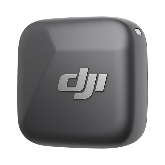 DJI Mic Mini Clip-On Transmitter with Built-In Microphone (2.4 GHz, Infinity Black) – Wireless Audio for Mobile, Osmo & More