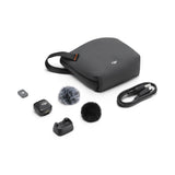 DJI Mic Mini Clip-On Transmitter with Built-In Microphone (2.4 GHz, Infinity Black) – Wireless Audio for Mobile, Osmo & More