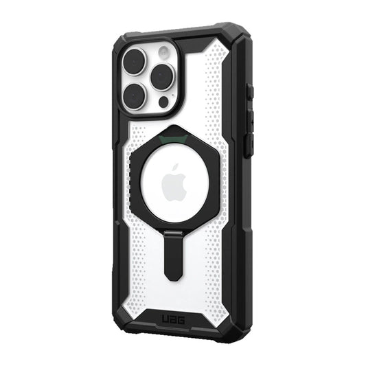 UAG Plasma XTE iPhone 15 Pro Case - Black/Clear | Rugged MagSafe Protection with Kickstand